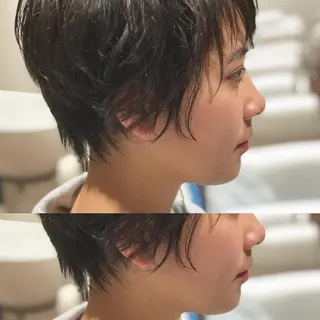 ショート ショートヘア、ボブ こやさん　コヤマのヘアスタイル