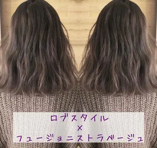 ミディアム カラー テトネ タカシのヘアスタイル
