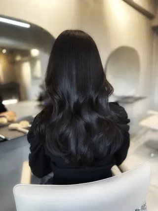 セミロング カラー LENORA所属・肥後橋美容室/ 透明感カラー/韓国風のヘアスタイル