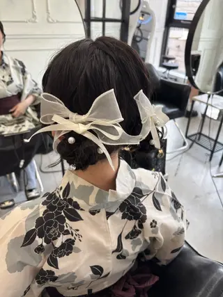 ロング ヘアアレンジ MaisonHALU さくらのヘアスタイル