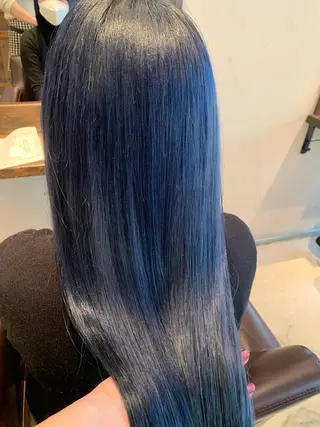 ロング カラー 透明感/オリーブ/ グレージュ/YUKAのヘアスタイル