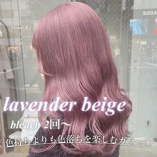 セミロング カラー ガーリー♡女の子っぽ ヘア♡ピンクカラー♡のヘアスタイル