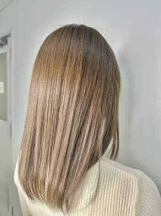 セミロング カラー amon H&D 古船場店　髪質改善美容室所属・小倉/メンズ/ パーマ/下田亮斗のヘアスタイル