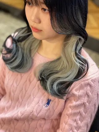 ロング カラー knock【ノック】所属・烏丸韓国ヘア🇰🇷 ayaka🎀のヘアスタイル