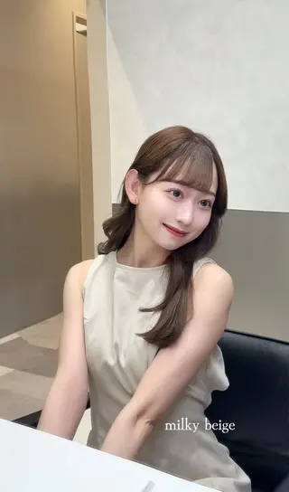 ロング ゴートゥデイシェアサロン原宿vita所属・縮毛矯正クロスパーマ 益子達也のヘアスタイル