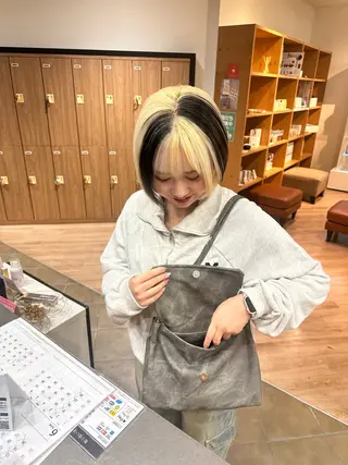 カラー ブリーチカラー/ わきたちえ🌻のヘアスタイル