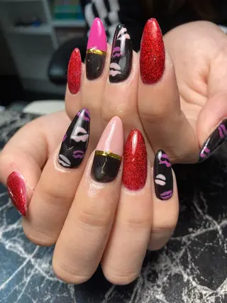 セミロング ネイル ✴︎ Delightのネイルデザイン