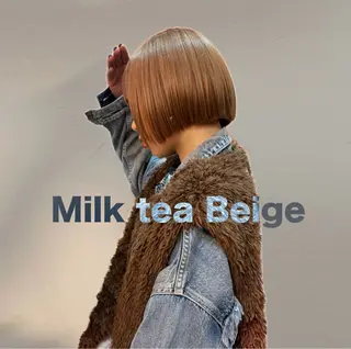 カラー ブラウンベージュ/ 艶髪/🤎はる🤎のヘアスタイル