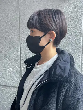 ショート カラー カラーパティシエ facce🌼ikoのヘアスタイル