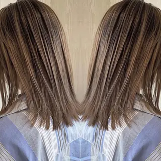 ミディアム カラー 河合秀明/ショート /ボブ/レイヤーのヘアスタイル