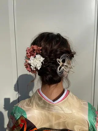 ヘアアレンジ 韓国ヘア/顔周り ヘアセット/加藤優里のヘアスタイル