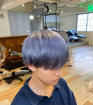 ショート カラー メンズ メンズカット/パーマ 艶カラーTAIGA︎のヘアスタイル