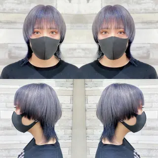 ショート カラー "PEPPU "所属・🌈推し色派手髪 ハイトーンShinのヘアスタイル