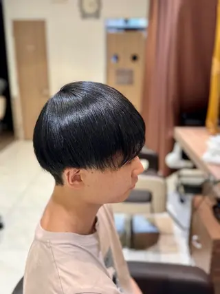 ショート パーマ メンズ 🎈艶カラー🎈 パーマ🎈又吉のヘアスタイル