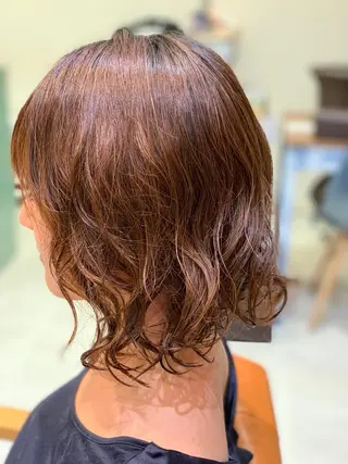 ショート パーマ 髪質改善/縮毛矯正 ツヤ髪🩷さつきのヘアスタイル