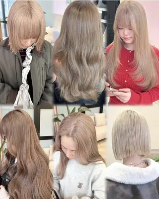 セミロング 藤井 貴美子のヘアスタイル