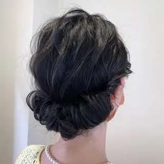 セミロング ヘアアレンジ サソウ ユリエ🥥のヘアスタイル