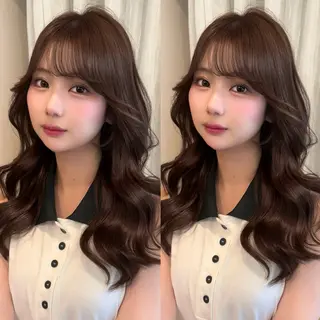 ロング カラー ♡韓国/レイヤー カット/Ayana♡のヘアスタイル