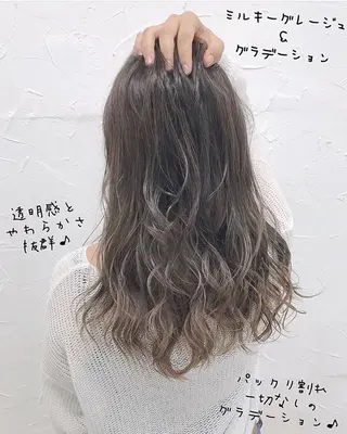 ロング カラー 韓国ヘア&透けカラー keita🇰🇷のヘアスタイル