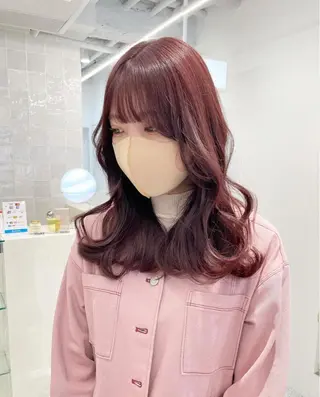 セミロング カラー 透明感カラー🪡🤍 nanao🤍🪡のヘアスタイル