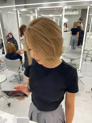 ショート カラー トリートメント /カラー/NAOKIのヘアスタイル