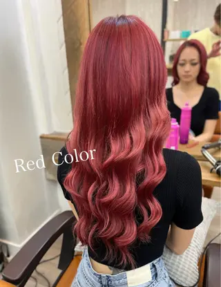 ロング カラー パーマ ヘアアレンジ 二ヶ月綺麗が続く デザイン/星野六三四のヘアスタイル