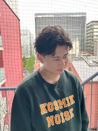 パーマ メンズ 北原 雅貴のヘアスタイル