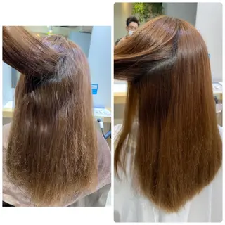 高難易度縮毛矯正　春日井　Soea(ソイア)所属・多久間 喬介のヘアスタイル