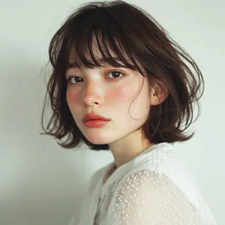 ショート カラー ブリーチ無しWカラー 🫧CLUTCH砂川のヘアスタイル