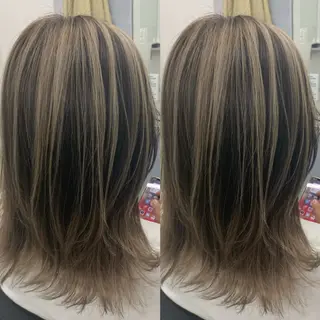 ミディアム ブリーチ無しカラー✨ 美鈴のヘアスタイル