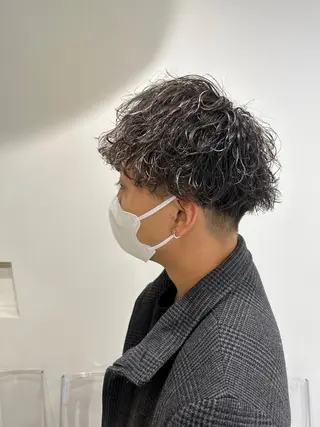 ショート カラー パーマ メンズ 【メンズサロン】 BLUCK 横浜のヘアスタイル