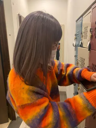 セミロング deco所属・無料カットモデル 丸川英心のヘアスタイル