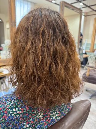 ミディアム カラー パーマ 新越谷noble店長 松本拓也▶◀*.のヘアスタイル