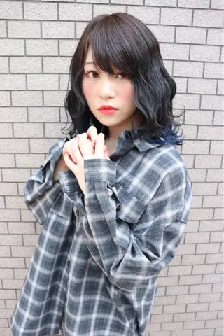 ミディアム 汐見 悠佑のヘアスタイル