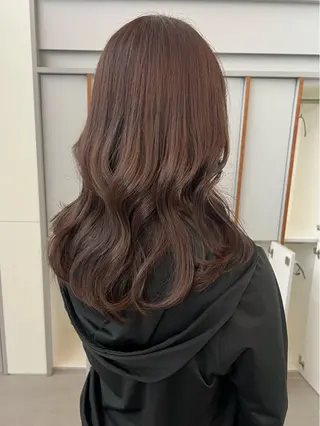 セミロング カラー レイヤーカット/暖色 カラー/mao🎀のヘアスタイル