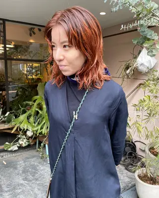 ミディアム カラー ツタ　TUTA 高円寺所属・ｔｏ ｋｉのヘアスタイル