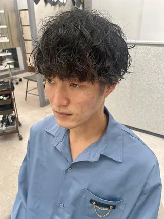 パーマ メンズ 🍐シャドウパーマ メンズ特化/守岡🍐のヘアスタイル