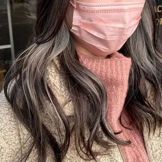 セミロング カラー Agu hair lucca所属・渋谷 莉央のヘアスタイル