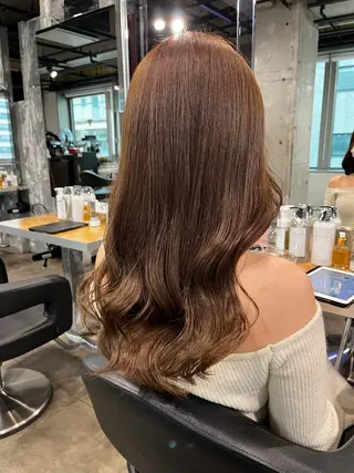 ロング I S所属・🌿透明感カラー‪ 縮毛矯正✨かずきのヘアスタイル