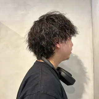 パーマ メンズ Aust hair Stella新宿所属・Yuki☺︎パーマ レイヤーカットのヘアスタイル