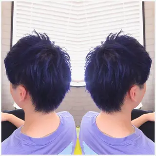 ショート カラー ヘアアレンジ Kimura Shinyaのヘアスタイル