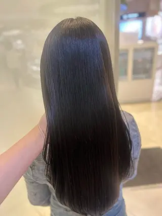 ロング カラー 髪質改善/縮毛矯正 ササキナツミのヘアスタイル