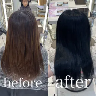 セミロング カラー Hina🫧透明感 カラー🫧のヘアスタイル