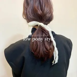 セミロング ヘアアレンジ mai 🎀 / ガーリーヘア ♡のヘアスタイル