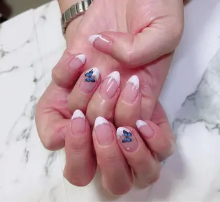 ロング カラー ネイル Q Free nailsのネイルデザイン