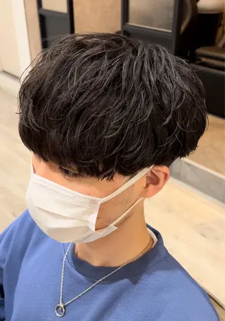 パーマ メンズ 奥村 悠晏のヘアスタイル
