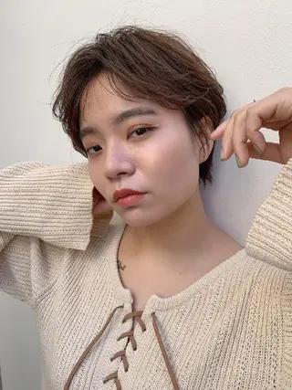 ショート ⭕鏡のような劇艶/ 賀川サトシ⭕️のヘアスタイル