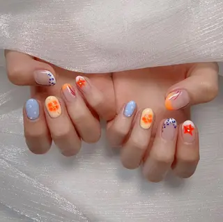 ネイル 波 なみのネイルデザイン