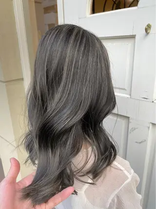 ミディアム カラー パーマ ヘアアレンジ 🇰🇷韓国レイヤー 錦糸町【北山謙三】のヘアスタイル