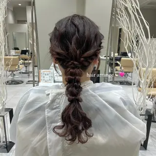 ロング ヘアアレンジ バレイヤージュ/ヘア アレンジ/shionのヘアスタイル